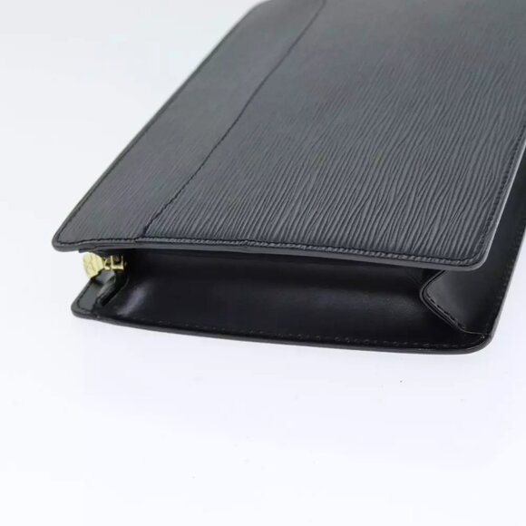 LOUIS VUITTON Epi Pochette Homme Clutch Bag Black - Picture 6 of 16